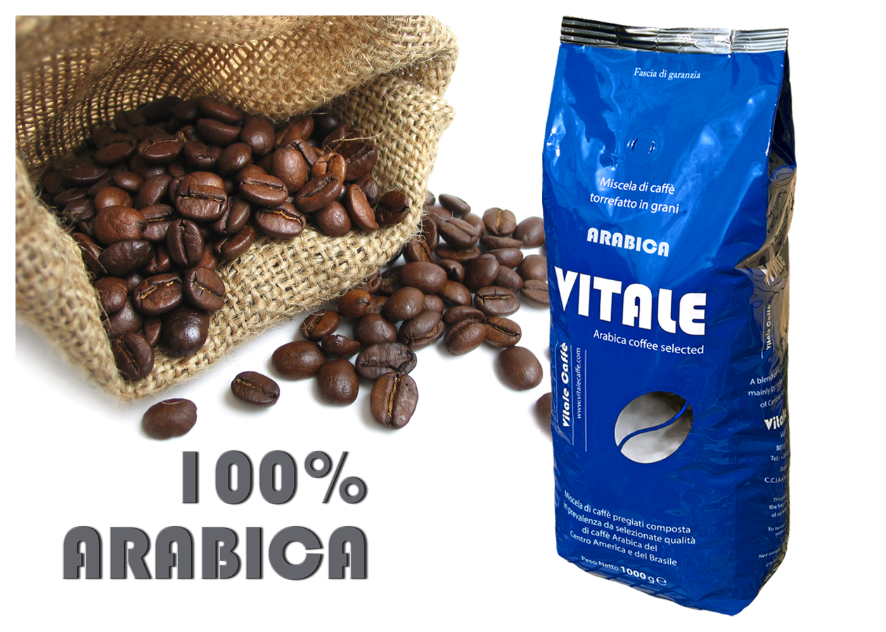 Caffè in grani Vitale 100% Arabica